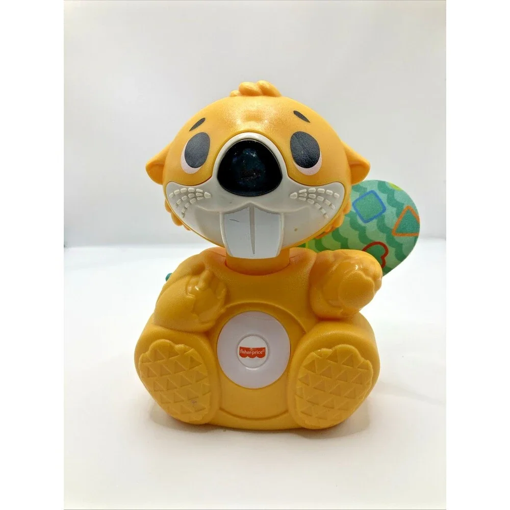 Fisher Price Linkimals Boppin Beaver Musical Light Up Learning Toy Tested Works